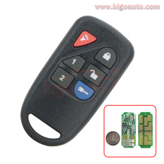 FCC ID GOH-PCGEN2 Remote control 6 button 433.92Mhz for Ford Edge Expedition Explorer 2007-2012 key fob PN 8L3D-15K601-AA