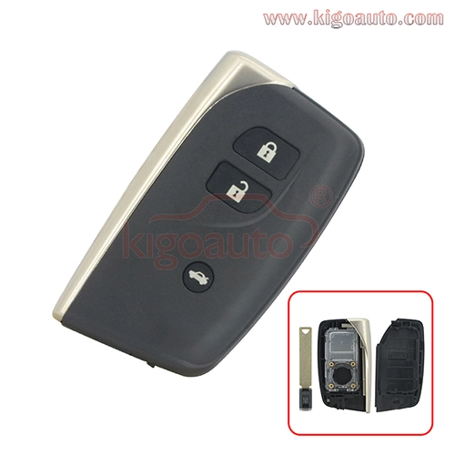 Smart key shell case 3 button for Lexus LS460 LS600h 2013 2014 HYQ14ACX