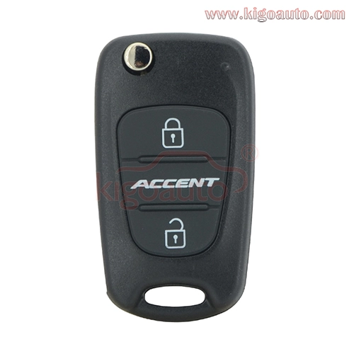 Flip remote key shell 3 button HYN17 blade for Hyundai Accent folding key case 2010 2011 2012 2014 2015