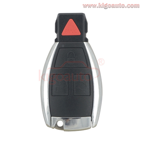Refit smart key shell case 3 button with panic for for Mercedes Benz C320 C350 CL500 CLK500 E320 E350 G500 ML500 S350 SLK350 2000-2006