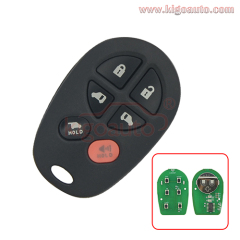 FCC GQ43VT20T Remote fob 6 button 315mhz for Toyota Sienna 2005 2006 2007 2008 2009 PN 89742-AE050