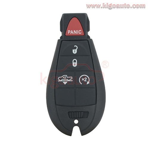 FCC GQ4-53T fobik key remote 5 button 434Mhz for PN 68159655AG 2013-2018 DODGE RAM
