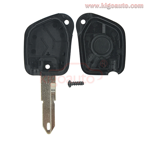 Transponder key blank NE72 blade for Peugeot 106 206 306