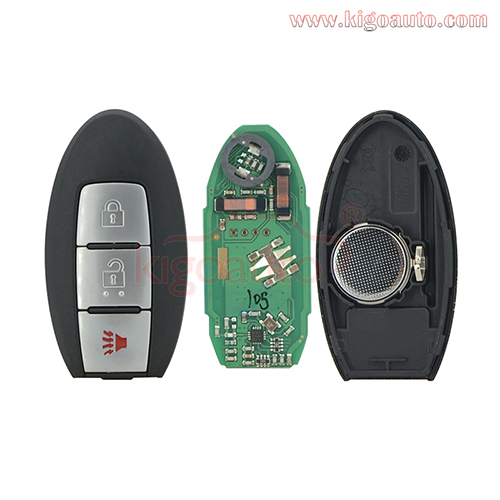 S180144105 smart key 3 button 433mhz 4A chip for Nissan Rogue 2016 2017 2018 FCC KR5S180144106 PN 285E3-4CB1C