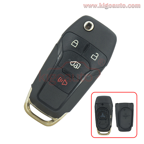 FCC N5F-A08TAA Flip key shell 4 button for 2019 Ford Transit