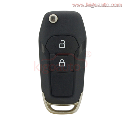 PN 1919602/EB3T-15K601-BA Flip remote key 2 button 433Mhz ID49 chip for Ford Ranger 2016-2019