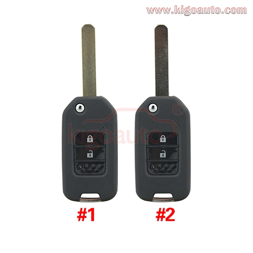 Flip remote key shell 2 button for Honda Civic 2015+ 35118-TV0-E20