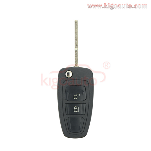 PN 1919604 5WK50165 Flip key 2 button 434mhz FSK with 4D63 80 bit chip for Ford Ranger 2011 2012 2013 2014 2015