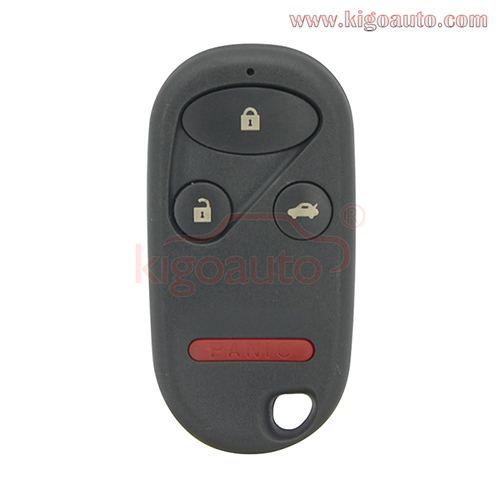 FCC KOBUTAH2T remote fob 4 button 315Mhz ASK for Honda Accord 1998 1999 2000 2001 2002 72147-S84-A01