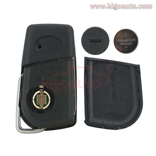 TOKAI RIKA B41TA Flip remote key 4 button TOY43 433mhz with H chip for Toyota Camry Corolla Hulix