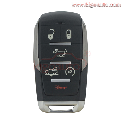 FCC OHT-4882056 Smart key case 6 button for 2019 2020 Dodge Ram 1500 PN 68291692AD