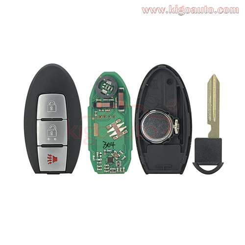 S180144304 smart key 3 button 433mhz 4A chip for Nissan Pathfinder Murano 2016 2017 2018 PN 285E3-5AA1C