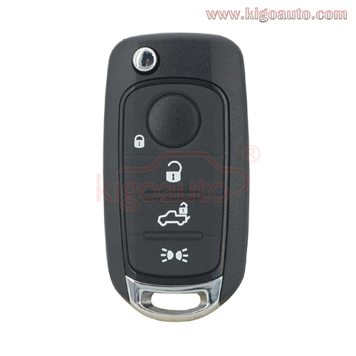 Flip remote key 4 button 433mhz 4A chip SIP22 blade for Fiat 500 500X 500L
