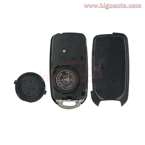 Flip remote key 4 button 433mhz 4A chip SIP22 blade for Fiat 500 500X 500L