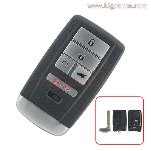 FCC A2C32523200 smart key case 5 button for Acura MDX RDX 2016 2017 2018