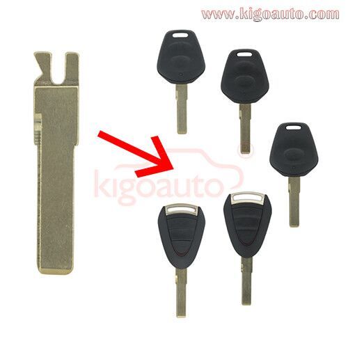 Remote key blade for Porsche