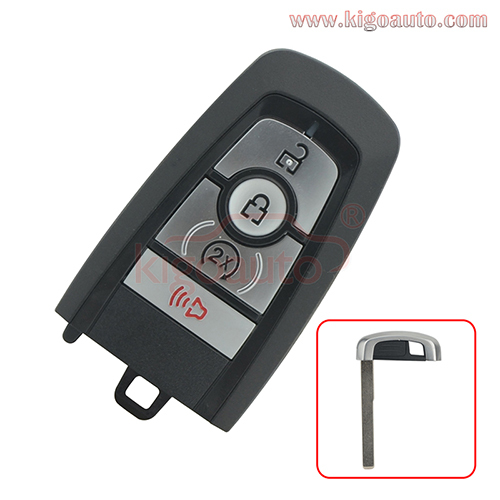 FCC M3N-A2C93142300 smart key case 4 button for 2017 Ford Fusion