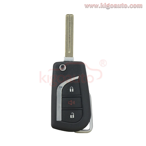 TOKAI RIKA B41TA Flip remote key 3 button TOY43 or TOY48 blade 433mhz H chip for Thailand Toyota Hilux YARIS