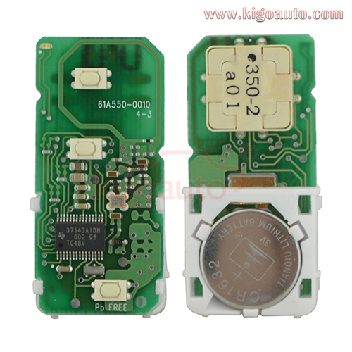 Smart key 2+1 button 434mhz for Toyota with board #61A550-0010