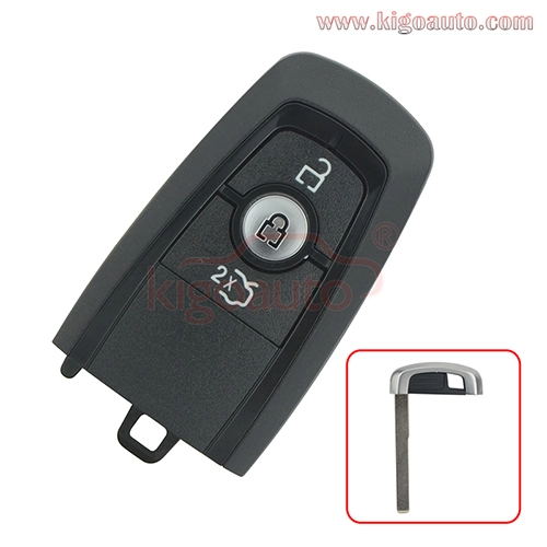 PN  HS7T-15K601-DC A2C93142101 Smart key 3 button 433Mhz HITAG PRO ID49 chip for Ford Mondeo 2017 Edge Explorer 2018