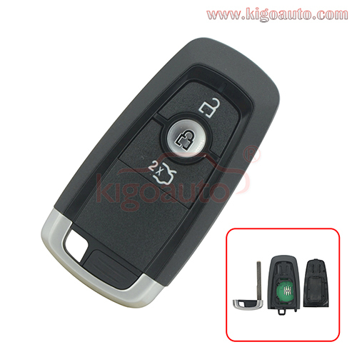 PN  HS7T-15K601-DC A2C93142101 Smart key 3 button 433Mhz HITAG PRO ID49 chip for Ford Mondeo 2017 Edge Explorer 2018