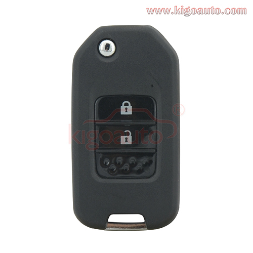 TWB1G721 Flip remote key 2 button 434Mhz FSK ID47-Hitag 3-PCF7961 for Honda Civic HR-V CR-V Accord Jade Crider Odyssey 2015-2018