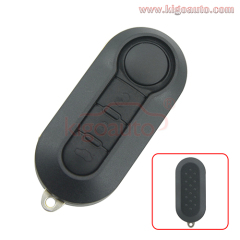 FCC LTQFI2AM433TX Flip remote key 3 button 433mhz ID46-PCF7946 chip SIP22 blade for 2007-2018 Fiat 500 Doblo Grande Punto (Delphi system)