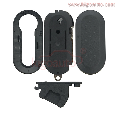 Flip key shell 2 button SIP22 Blade for Fiat 500 500L Ducato Doblo Boxer 2010-2018