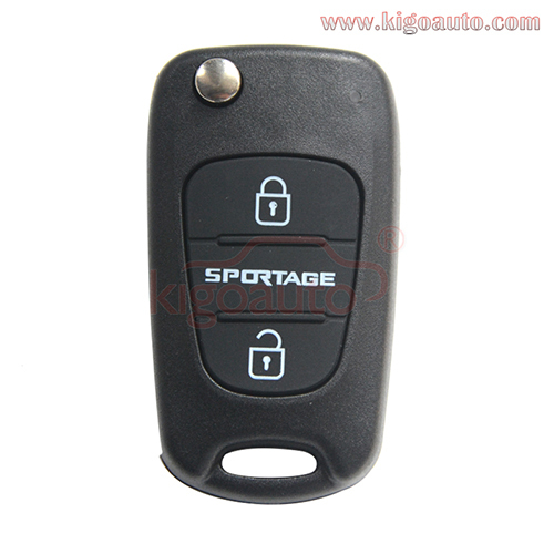 Flip key shell 3 button TOY49 blade for Kia K2 K5 Sportage Cerato Rio folding remote key case 2009 2010 2011 2012