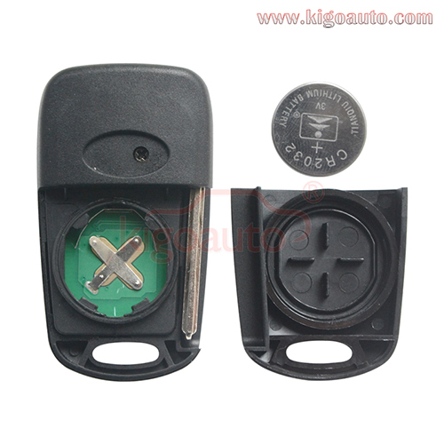 Flip remote key 3 button 434Mhz TOY48 46chip for Kia Sportage 2009-2012