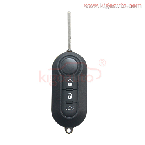 Flip key shell 3 button SIP22 Blade for Fiat 500 Punto Ducato Stilo Panda Folding Car Key Shell