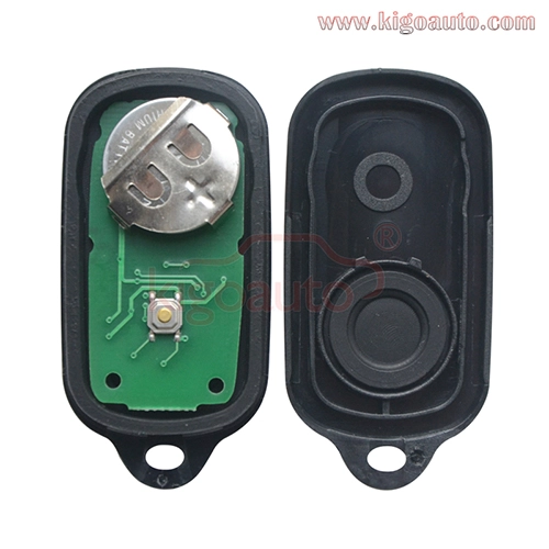 PN 89742-20200 89742-0C020 89742-42120 Remote fob 2 button with panic 314Mhz for Toyota Highlander RAV4 Prius 2001-2003 FCC HYQ12BBX HYQ12BAN