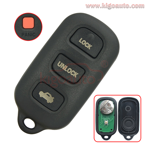 PN 89742-AC050 Remote fob 3 button with panic 315Mhz for Toyota Avalon FCC HYQ12BBX HYQ12BAN HYQ1512Y