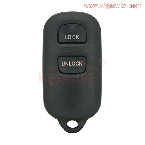 PN 89742-20200 89742-0C020 89742-42120 Remote fob 2 button with panic 314Mhz for Toyota Highlander RAV4 Prius 2001-2003 FCC HYQ12BBX HYQ12BAN