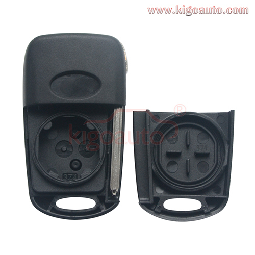 Flip remote key shell 3 button for Hyundai Verna