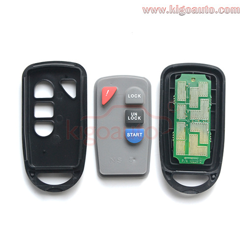 FCC GOH-PCGEN2 Remote key fob control 4 button 434Mhz for Mazda 3 CX-7 Millenia Protege 2000-2008 PN 0000-8F-F06