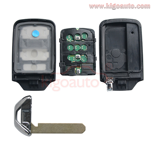 FCC KR5V1X Smart key 2 button with panic 313.8Mhz 47chip for Honda Fit HRV 2015 2016 2017 PN 72147-T5A-A01