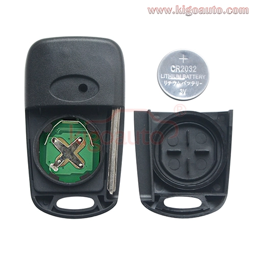 FCC HA-T005 Flip remote key 3 button 434Mhz for Hyundai I20 I30 2009-2012