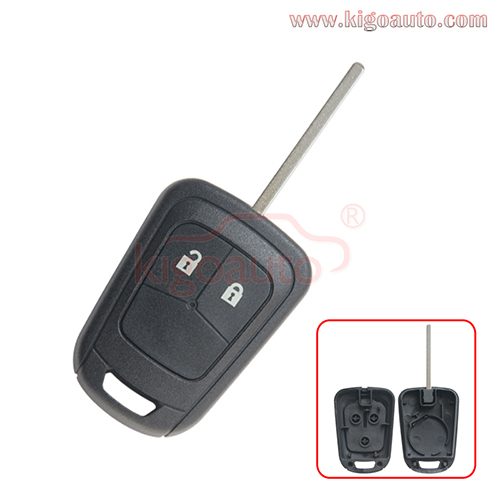 Remote key shell 2 button for Chevrolet Aveo 2011 2012 2013 2014