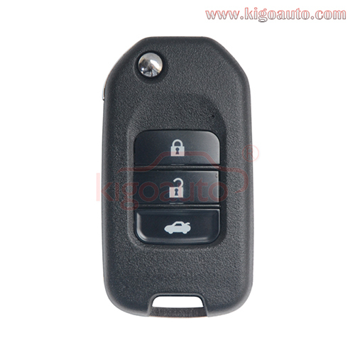 TWB1G721 Flip remote key 3 button 434Mhz FSK ID47-Hitag 3-PCF7961 for Honda Civic HR-V CR-V Accord Jade Crider Odyssey 2015-2018