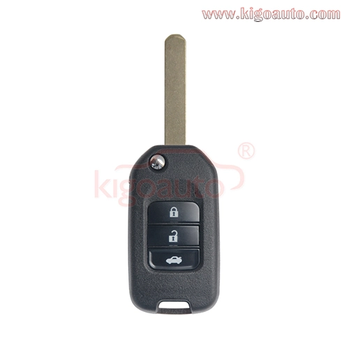 TWB1G721 Flip remote key 3 button 434Mhz FSK ID47-Hitag 3-PCF7961 for Honda Civic HR-V CR-V Accord Jade Crider Odyssey 2015-2018
