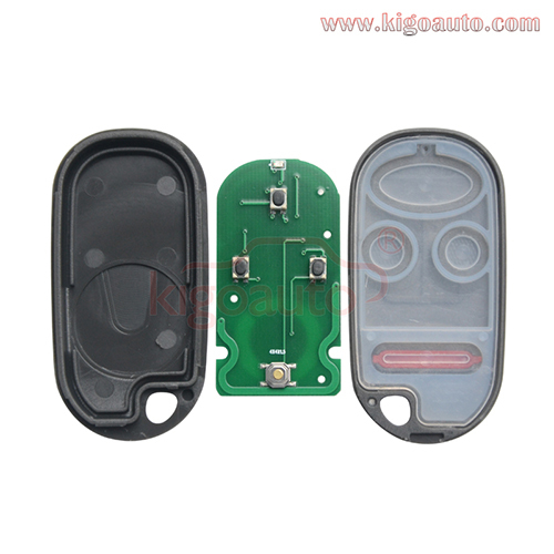 FCC KOBUTAH2T remote fob 4 button 315Mhz ASK for Honda Accord 1998 1999 2000 2001 2002 72147-S84-A01