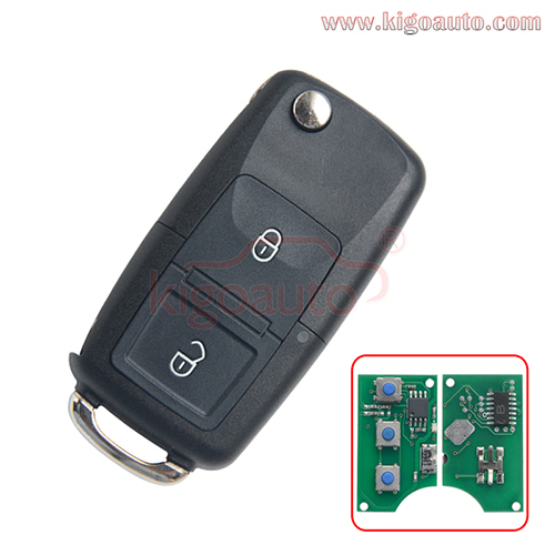 P/N 1J0 959 753 AG Remote key 2 button 434Mhz for VW Golf Bora 2003 2004