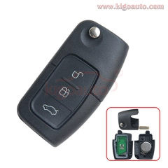 Flip remote key 3 button 434Mhz FO21 blade for Ford Mondeo Focus Fiesta C Max