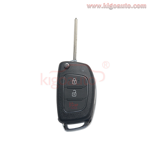 Flip key shell 3 button for Hyundai Elantra Genesis 2009 2010