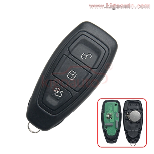 P/N 5WK50170 Smart key 3 button 434Mhz 4D63/ID49 chip for Ford Kuga C-Max Focus Galaxy 2010+ FCC KR55WK48801