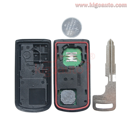 FCC G8D-644M-KEY-E keyless go smart key 2 button 433mhz ID46-PCF7952 chip for Mitsubishi ASX Lancer Outlander 2010-2015