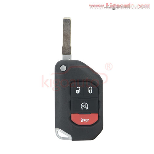 FCC OHT1130261 Keyless / Proximity smart flip key 4 button 433Mhz 4A