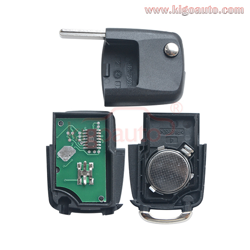 P/N 1KO 959 753 N flip key HU66 3 button 434Mhz Remote key for VW Skoda Passat Golf Bora Jetta 1K0959753N