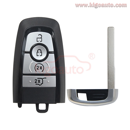 Smart key case 4 button for 2017 Ford Explorer Edge Escape Expedition HS7T-15K601